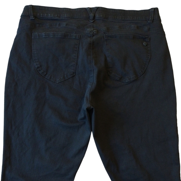 Democracy Ab Technology Black Skinny Jeans Elastic Waistband Tummy Control - Picture 6 of 9